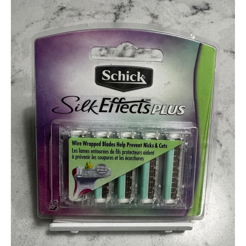 Lot of 2 Schick Silk Effects PLUS Razor Refill Blades (10 Total)NEW Discontinued